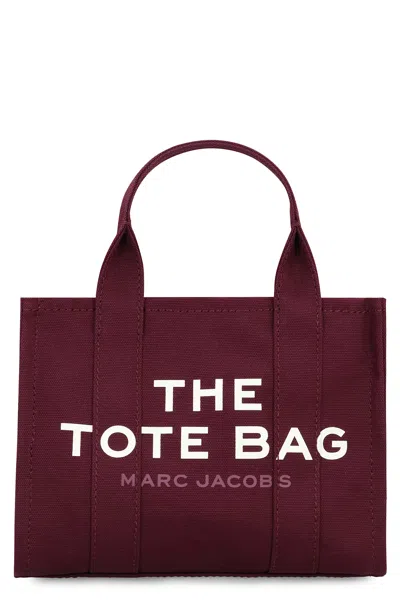 Marc Jacobs La Borsa Tote Piccola In Tela In Burgundy