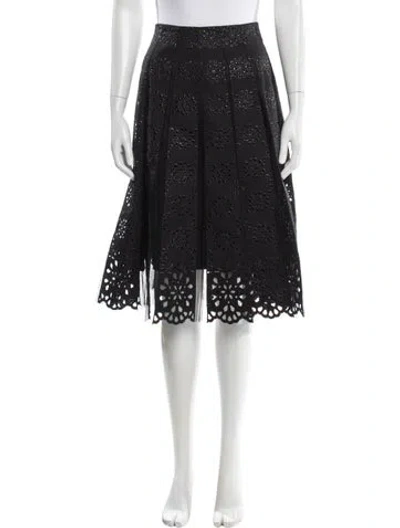 Pre-owned Marc Jacobs Lace Pattern Knee-length Skirt In Gray