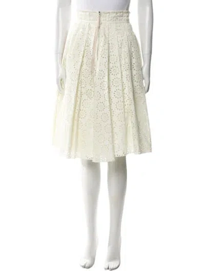 Pre-owned Marc Jacobs Lace Pattern Knee-length Skirt In Neutral