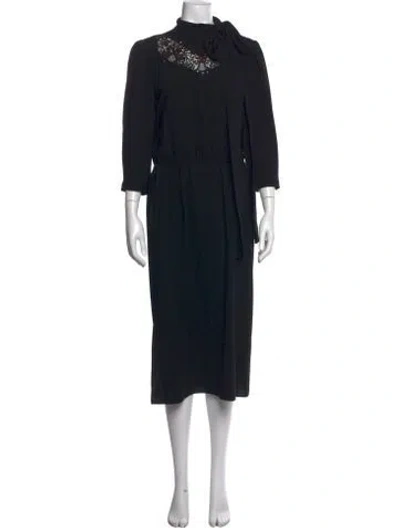 Pre-owned Marc Jacobs Lace Pattern Midi Length Dress In Multi