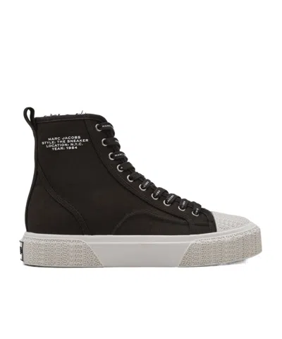 MARC JACOBS LACE-UP HIGH-TOP SNEAKERS