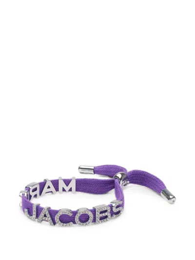 Marc Jacobs Laced Logo Bracelet In Orange