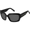 Marc Jacobs Grey Square Ladies Sunglasses Marc 574/s 0807/ir 59