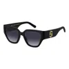 Marc Jacobs Marc 724s Propionate Cat-eye Sunglasses In Black Grey Gradient