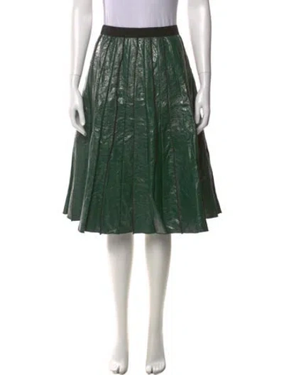 Pre-owned Marc Jacobs Lambskin Knee-length Skirt In Green