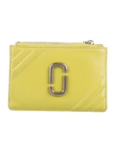 Pre-owned Marc Jacobs Lambskin Wallet In Green