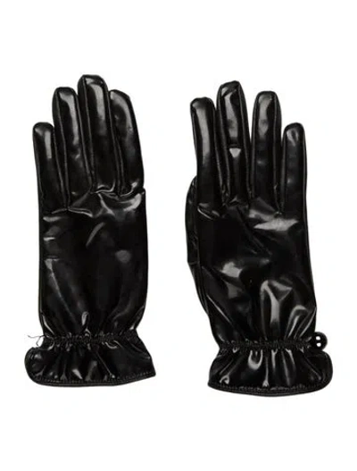 Pre-owned Marc Jacobs Lambskin Winter Gloves In Black