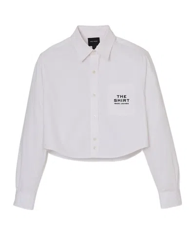 MARC JACOBS MARC JACOBS LOGO-EMBROIDERED LONG SLEEVED SHIRT