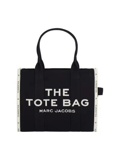 Marc Jacobs Large Bag "the Jacquard Tote" In Black