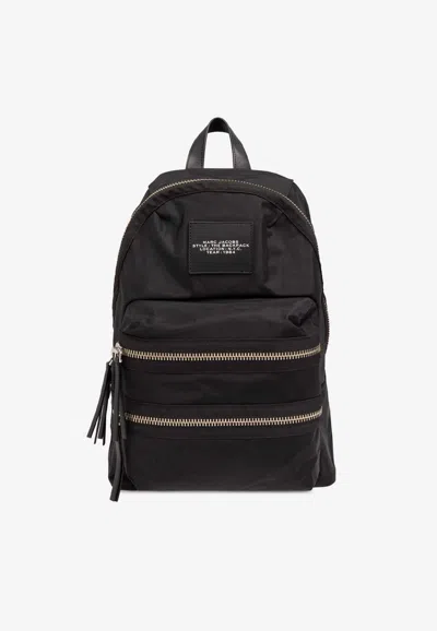Marc Jacobs Large Biker Backpack In Black
