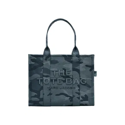 Pre-owned Marc Jacobs Large Camo Jacquard Tote Bag 'blue/multicolor' | Women's Size Onesize