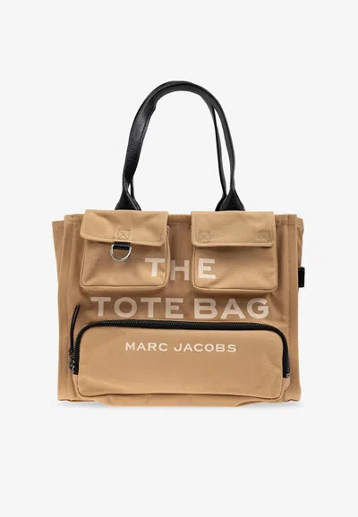 Marc Jacobs Large Cargo Canvas Tote Bag In Sand