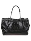 Marc Jacobs Womens Black The Chain Sack Leather Shoulder Bag In Black