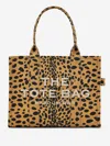 Marc Jacobs Animal Print Cotton Tote Bag With Embroidered Logo