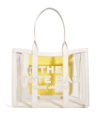 Marc Jacobs The Clear Large Tote Tasche In 100 White