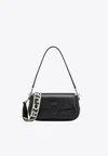 Marc Jacobs Black Bag With Flap Closure And Logo Detail In Black
