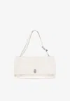 Marc Jacobs Large Dual Shoulder Bag In Smooth Leather In White