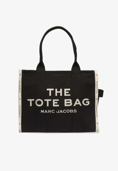 MARC JACOBS LARGE JACQUARD LOGO TOTE BAG