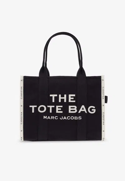 Marc Jacobs Black White Cotton-blend Full Jacquard Bag In Pink