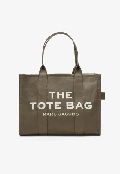 Marc Jacobs Large Logo Canvas Tote Bag