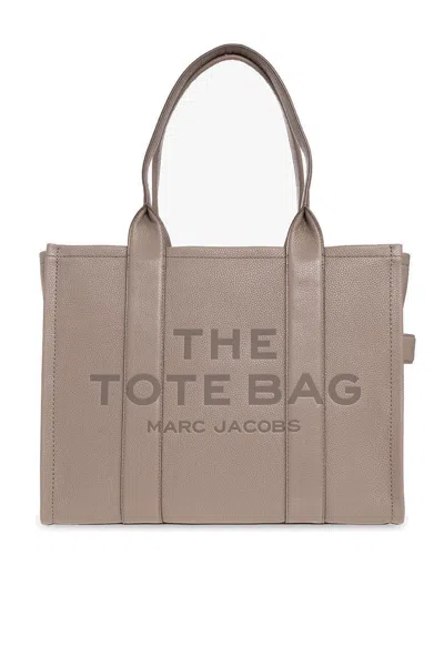 Marc Jacobs Large Logo-embossed Tote Bag In Grey
