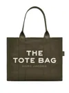 Marc Jacobs The Large Tote Tote In Green Cotton In Green