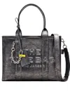 Marc Jacobs Large Metallic Tote Bag In Grigio