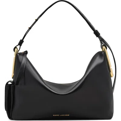 Marc Jacobs Large Scene Leather Shoulder Bag In Black