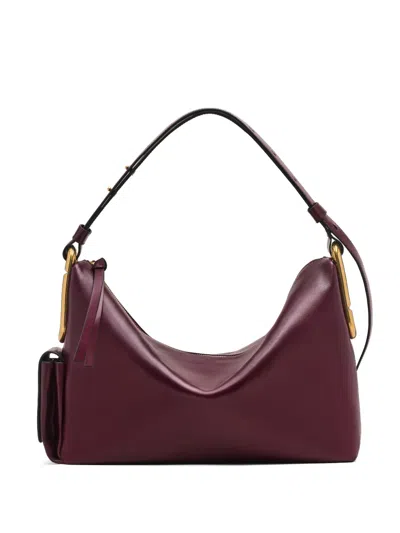 Marc Jacobs Large Scene Shoulder Bag In Burgundy