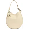 Marc Jacobs The Crescent Large Dual Hobo Bag In Calf Leather In White