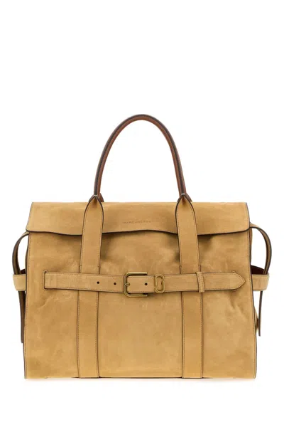 Marc Jacobs Large The Dakota Suede Shopping Handbag In Brown