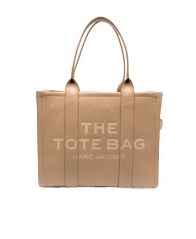 Marc Jacobs Large The Leather Tote Bag In Brown