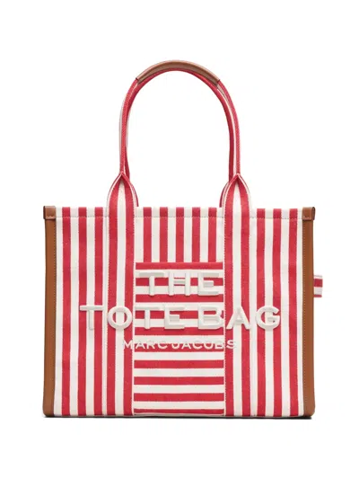 Marc Jacobs Large The Tote Bag Stripe-pattern Tote Bag In Red