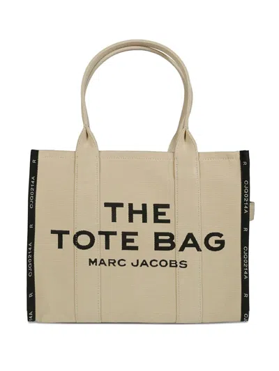 Marc Jacobs The Jacquard Large Tote Bag In Neutral