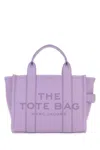 Marc Jacobs The Leather Small Tote Bag In Purple