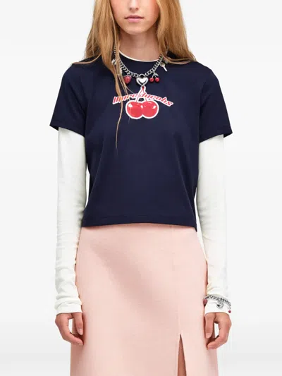 Marc Jacobs Layered Longsleeve T-shirt In Blue