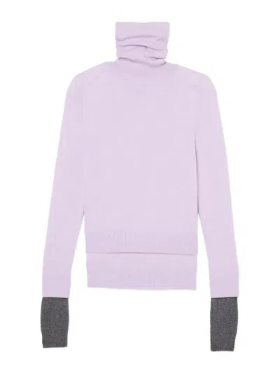 Marc Jacobs Layered Turtleneck Sweater In Nude & Neutrals
