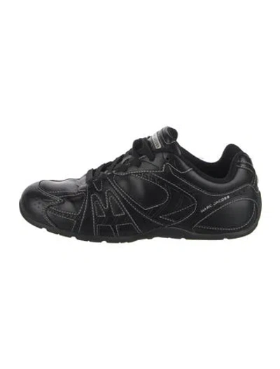 Pre-owned Marc Jacobs Leather Athletic Sneakers In Black
