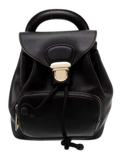 Pre-owned Marc Jacobs Leather Backpack In Black