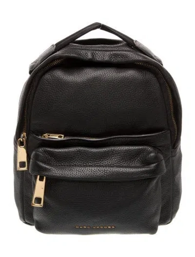 Pre-owned Marc Jacobs Leather Backpack In Black