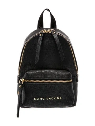 Pre-owned Marc Jacobs Leather Backpack In Black