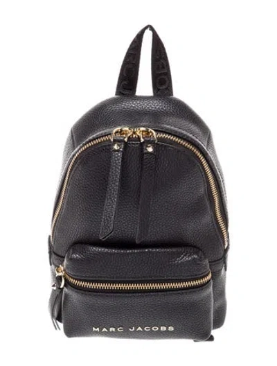 Pre-owned Marc Jacobs Leather Backpack In Black
