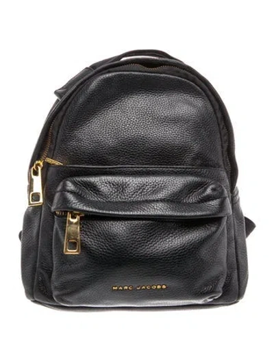 Pre-owned Marc Jacobs Leather Backpack In Black