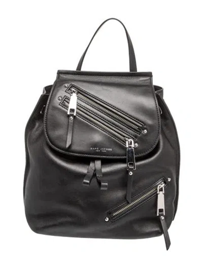 Pre-owned Marc Jacobs Leather Backpack In Black