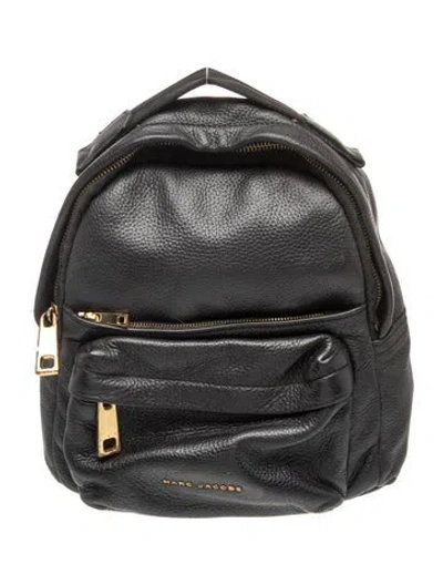 Pre-owned Marc Jacobs Leather Backpack In Black