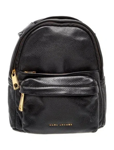 Pre-owned Marc Jacobs Leather Backpack In Black
