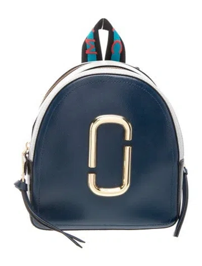 Pre-owned Marc Jacobs Leather Backpack In Blue