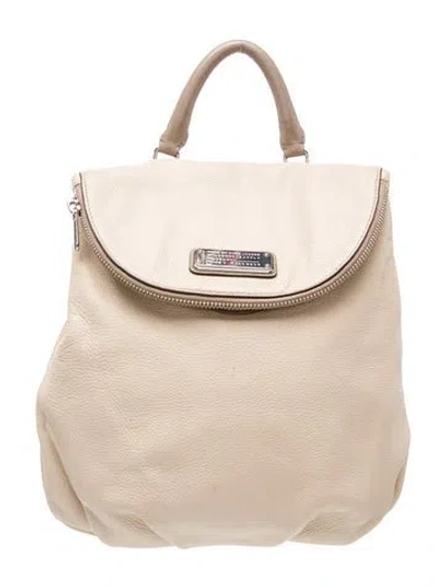 Pre-owned Marc Jacobs Leather Backpack In Neutral