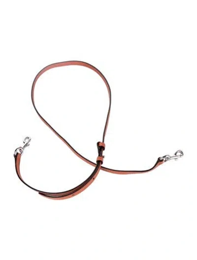 Pre-owned Marc Jacobs Leather Bag Strap In Orange