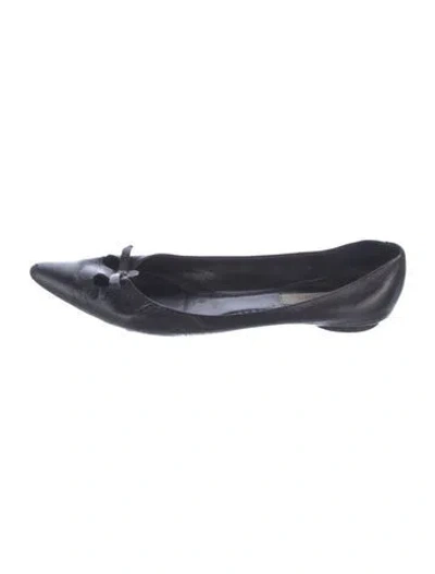 Pre-owned Marc Jacobs Leather Ballet Flats In Blue